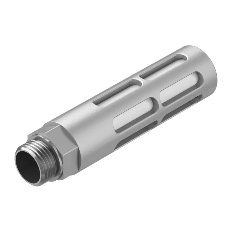Festo Aluminium Pneumatic Silencer 10 bar Threaded G Connection U-1/2-B