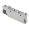 Festo Solenoid Valve 5/2 Solenoid/Spring G 1/8 Inch Port Size 24V DC Aluminium Alloy Body VUVG-LK14-M52-AT-G18-1H2L-S