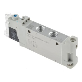 Festo Solenoid Valve 5/2 Solenoid/Spring G 1/8 Inch Port Size 24V DC Aluminium Alloy Body VUVG-LK14-M52-AT-G18-1H2L-S