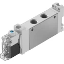 Festo Solenoid Valve 5/2 Solenoid/Spring G 1/8 Inch Port Size 24V DC Aluminium Alloy Body VUVG-LK14-M52-AT-G18-1H2L-S