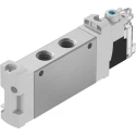 Festo Solenoid Valve 5/2 Solenoid/Spring G 1/8 Inch Port Size 24V DC Aluminium Alloy Body VUVG-LK14-M52-AT-G18-1H2L-S