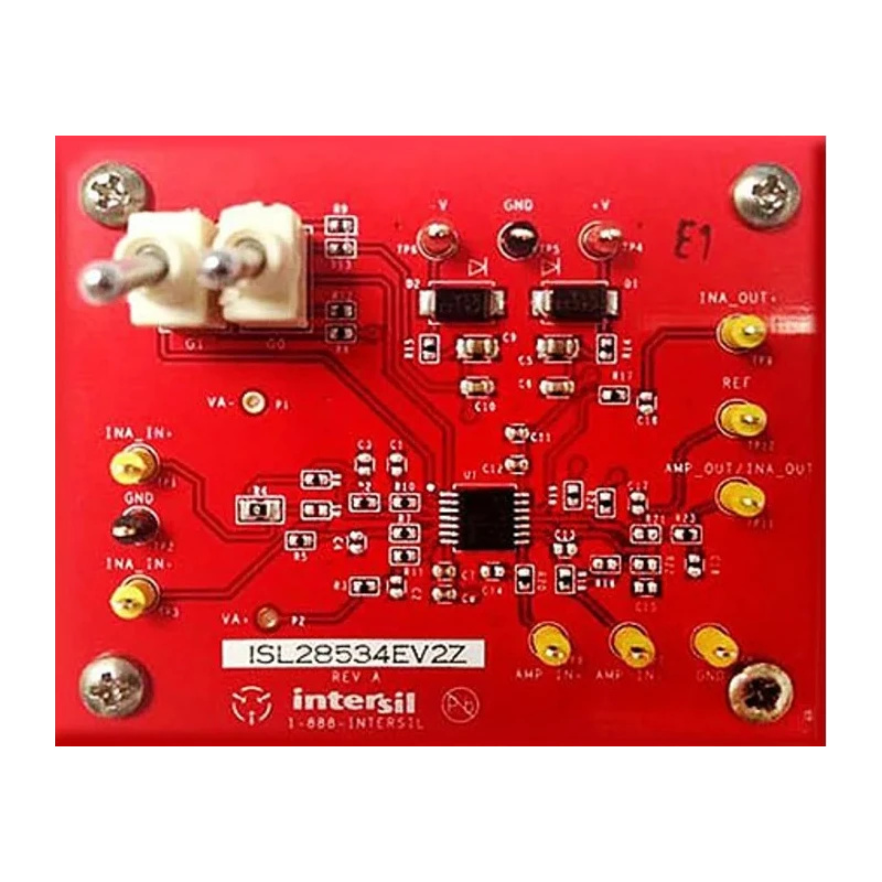 Renesas Electronics Instrumentation Amplifier Evaluation Board ISL28633EV2Z with 2 Bit Interface RoHS Compliant ISL28633EV2Z