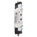 Festo 3/2 Solenoid/Spring Pneumatic Solenoid Valve G 1/8 Port Size 24V DC Aluminium Alloy Body VUVG-LK14-T32C-AT-G18-1R8L-S