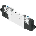 Festo 3/2 Solenoid/Spring Pneumatic Solenoid Valve G 1/8 Port Size 24V DC Aluminium Alloy Body VUVG-LK14-T32C-AT-G18-1R8L-S