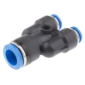 Festo Polybutylene Terephthalate Push-in Pneumatic Fitting Push-in 10 mm to Push-in 6 mm QSY-10-6