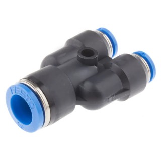 Festo Polybutylene Terephthalate Push-in Pneumatic Fitting Push-in 10 mm to Push-in 6 mm QSY-10-6