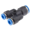 Festo Polybutylene Terephthalate Push-in Pneumatic Fitting Push-in 10 mm to Push-in 6 mm QSY-10-6