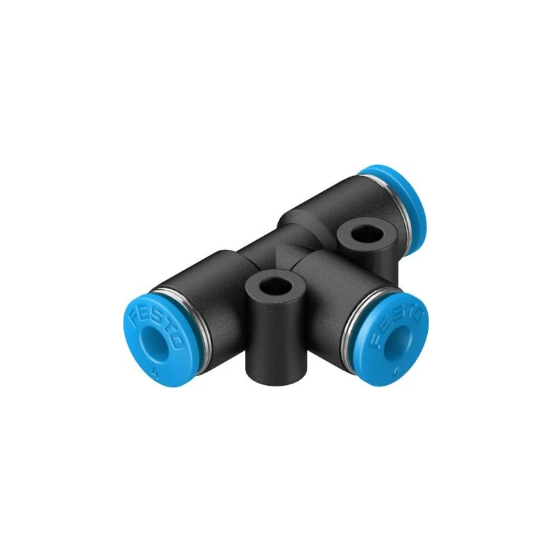 Festo Pneumatic Fitting Tee Tube-to-Tube Adapter Push-in 4 mm 14 bar Maximum Operating Pressure QST-4