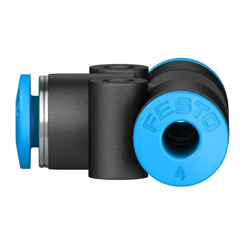 Festo Pneumatic Fitting Tee Tube-to-Tube Adapter Push-in 4 mm 14 bar Maximum Operating Pressure QST-4