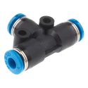 Festo Pneumatic Fitting Tee Tube-to-Tube Adapter Push-in 4 mm 14 bar Maximum Operating Pressure QST-4