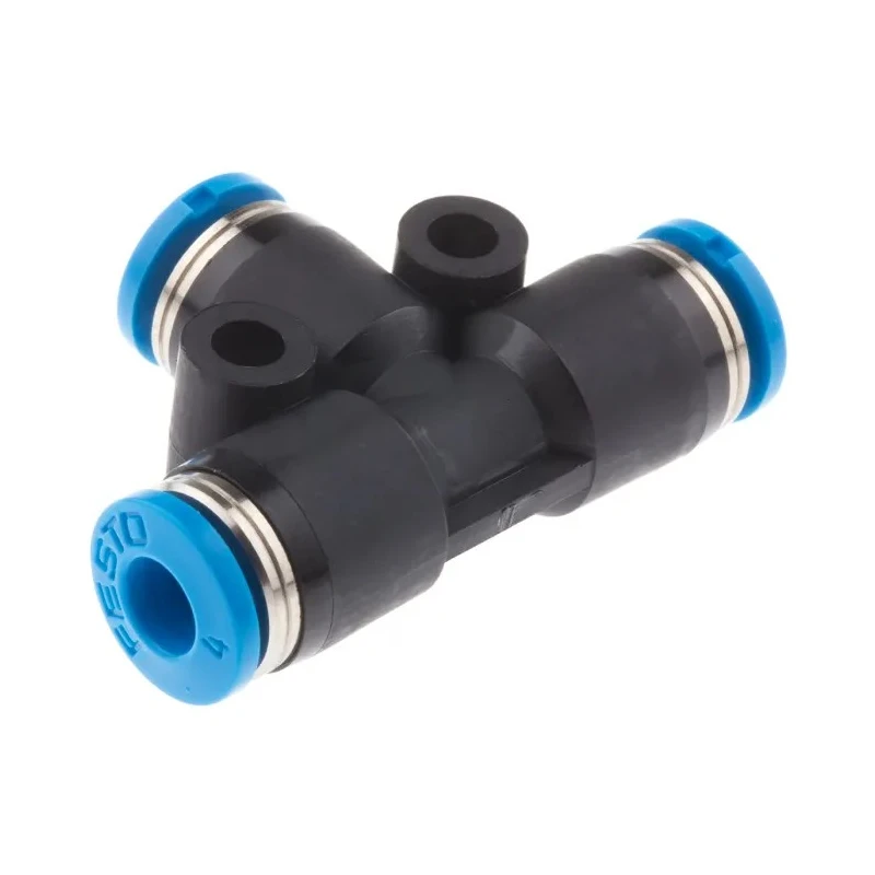 Festo Pneumatic Fitting Tee Tube-to-Tube Adapter Push-in 4 mm 14 bar Maximum Operating Pressure QST-4