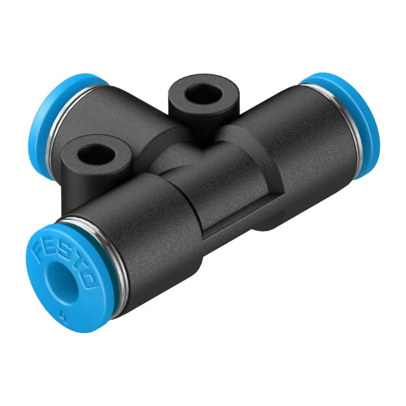 Festo Pneumatic Fitting Tee Tube-to-Tube Adapter Push-in 4 mm 14 bar Maximum Operating Pressure QST-4