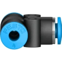 Festo Pneumatic Fitting Tee Tube-to-Tube Adapter Push-in 4 mm 14 bar Maximum Operating Pressure QST-4