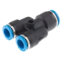 Festo Polybutylene Terephthalate Pneumatic Fitting Push-in 10 mm to 8 mm QSY-10-8