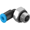 Festo Nickel Plated Brass Pneumatic Fitting Male G 1/8 Threaded to 4mm Push-in Tube QSML-G1/8-4