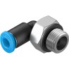Festo Nickel Plated Brass Pneumatic Fitting Male G 1/8 Threaded to 4mm Push-in Tube QSML-G1/8-4
