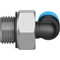 Festo Nickel Plated Brass Pneumatic Fitting Male G 1/8 Threaded to 4mm Push-in Tube QSML-G1/8-4