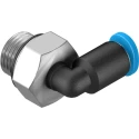 Festo Nickel Plated Brass Pneumatic Fitting Male G 1/8 Threaded to 4mm Push-in Tube QSML-G1/8-4