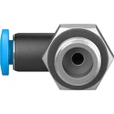Festo Nickel Plated Brass Pneumatic Fitting Male G 1/8 Threaded to 4mm Push-in Tube QSML-G1/8-4