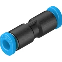 Festo Pneumatic Fitting 3 mm Push-in Straight Tube-to-Tube Adapter Polybutylene Terephthalate Reinforced POM Nickel QSM-3