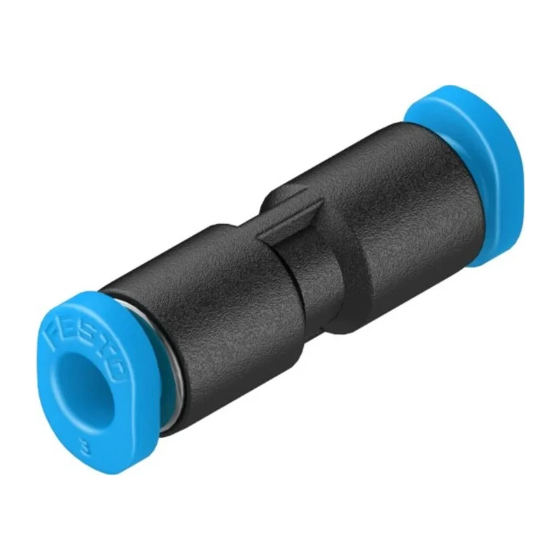 Festo Pneumatic Fitting 3 mm Push-in Straight Tube-to-Tube Adapter Polybutylene Terephthalate Reinforced POM Nickel QSM-3