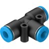 Festo Pneumatic Tee Tube-to-Tube Adapter Push-in 6 mm, Maximum Operating Pressure 14 bar, Max Temperature 80°C QST-6