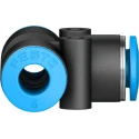 Festo Pneumatic Tee Tube-to-Tube Adapter Push-in 6 mm, Maximum Operating Pressure 14 bar, Max Temperature 80°C QST-6