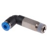Festo Nickel Plated Brass 4mm Push-in Pneumatic Fitting Male Threaded to Tube R 1/8 in QSLL-1/8-4