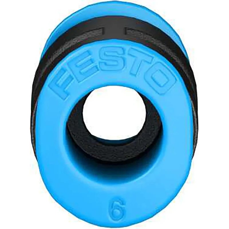 Festo Pneumatic Fitting Straight Tube-to-Tube Adapter Push-in 6 mm to Threaded 6 mm, Polybutylene Terephthalate QSM-6