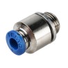 Festo Pneumatic Fitting QS Series Push-in 4mm Tube to G 1/8 Male Thread Nickel Plated Brass QS-G1/8-4-I