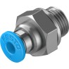 Festo Pneumatic Fitting QS Series 4mm Push-in Tube to Male G1/8 Thread Nickel Finish QS-G1/8-4