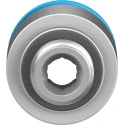 Festo Pneumatic Fitting 10mm Push-in, Male Threaded G1/8, Brass, Nickel Finish, Max 80°C QS-G1/8-10-I