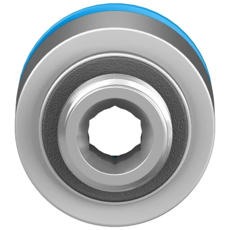 Festo Pneumatic Fitting 10mm Push-in, Male Threaded G1/8, Brass, Nickel Finish, Max 80°C QS-G1/8-10-I