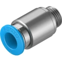 Festo Pneumatic Fitting QS Series Push-in Tube Connector Brass Nickel Finish 8mm 1/8 in Male Thread QS-G1/8-8-I