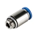 Festo Pneumatic Fitting QS Series Push-in Tube Connector Brass Nickel Finish 8mm 1/8 in Male Thread QS-G1/8-8-I