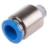 Festo Pneumatic Fitting 10mm Push-in Male Thread R 1/8 Nickel Plated Brass QS-1/8-10-I