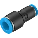 Festo QS Series Polybutylene Terephthalate Pneumatic Reducer Nipple Push-in Fitting 10 mm to 6 mm QS-10-6