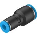 Festo QS Series Polybutylene Terephthalate Pneumatic Reducer Nipple Push-in Fitting 10 mm to 6 mm QS-10-6