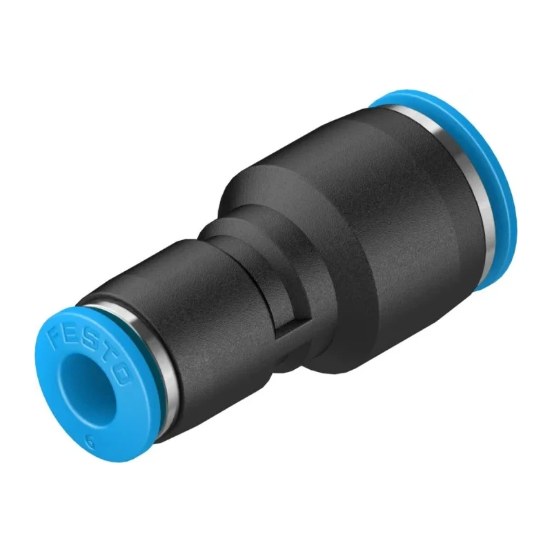 Festo QS Series Polybutylene Terephthalate Pneumatic Reducer Nipple Push-in Fitting 10 mm to 6 mm QS-10-6