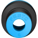 Festo QS Series Polybutylene Terephthalate Pneumatic Reducer Nipple Push-in Fitting 10 mm to 6 mm QS-10-6