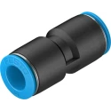 Festo QS Series Pneumatic Fitting 14 Bar, 10 mm Push-in Tube-to-Tube Adapter QS-10