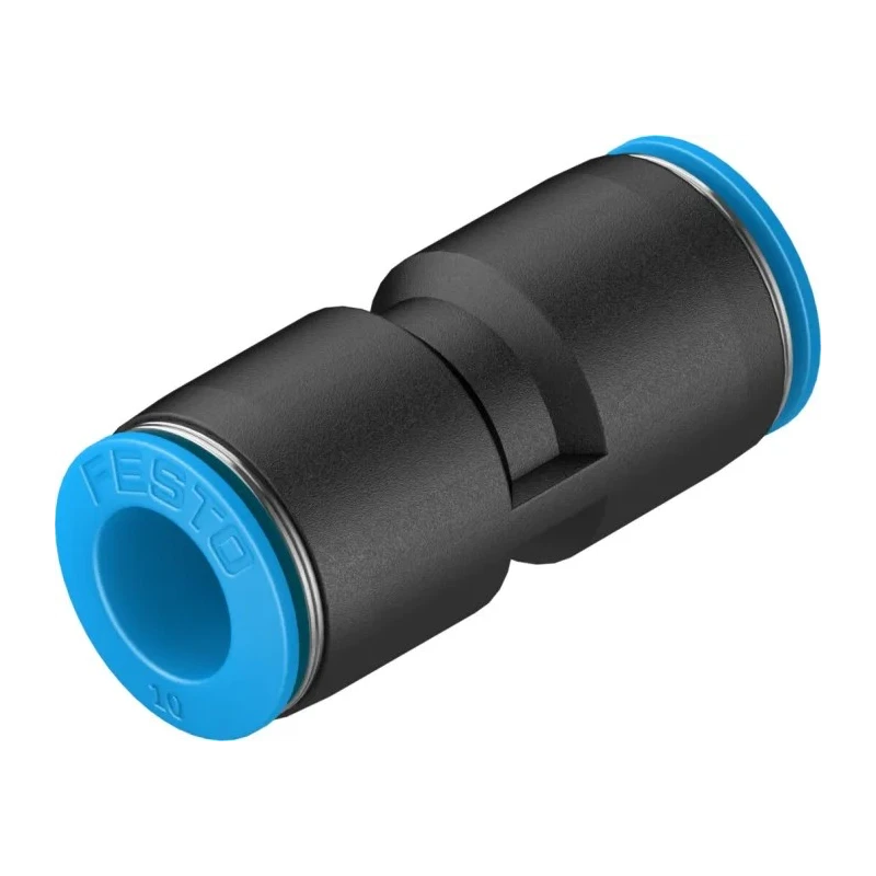 Festo QS Series Pneumatic Fitting 14 Bar, 10 mm Push-in Tube-to-Tube Adapter QS-10