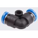 Festo Nickel Plated Brass Pneumatic Push-In L Connector QSML-4, 4 mm, 14 bar, RoHS Compliant QSML-4