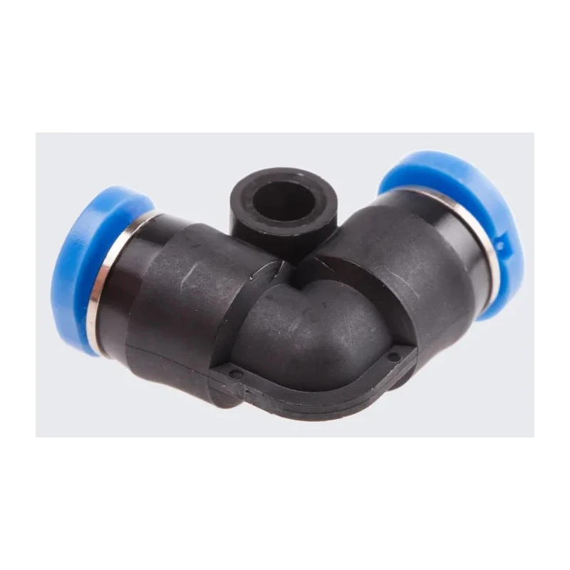 Festo Nickel Plated Brass Pneumatic Push-In L Connector QSML-4, 4 mm, 14 bar, RoHS Compliant QSML-4