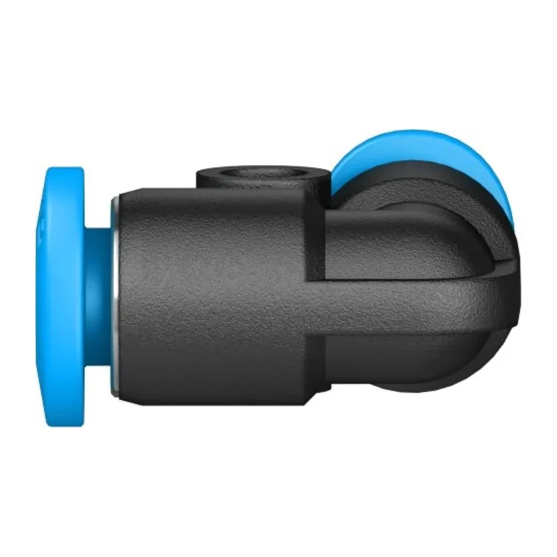 Festo Nickel Plated Brass Pneumatic Push-In L Connector QSML-4, 4 mm, 14 bar, RoHS Compliant QSML-4