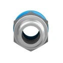 Festo Pneumatic Fitting 6mm Push-in, Male Threaded R 1/8, Nickel Finish, Brass Material QS-1/8-6