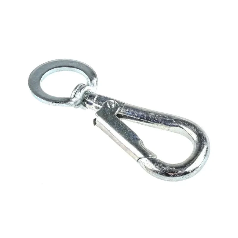 RS PRO Zinc Plated Steel Swivel Spring Hook 66mm Length 5.5mm Link Diameter 470-755