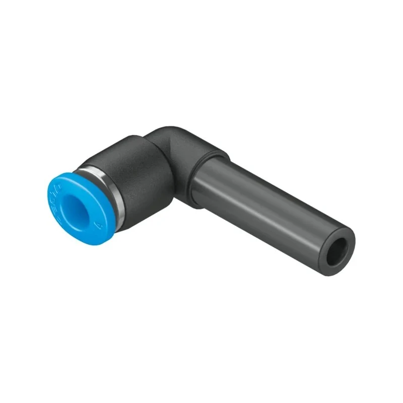 Festo QSML Series Nickel Plated Brass Push-In L Connector Pneumatic Fitting 14 Bar 6 mm x 4 mm QSML-6H-4