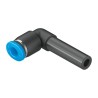 Festo QSML Series Nickel Plated Brass Push-In L Connector Pneumatic Fitting 14 Bar 6 mm x 4 mm QSML-6H-4