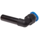 Festo QSML Series Nickel Plated Brass Push-In L Connector Pneumatic Fitting 14 Bar 6 mm x 4 mm QSML-6H-4